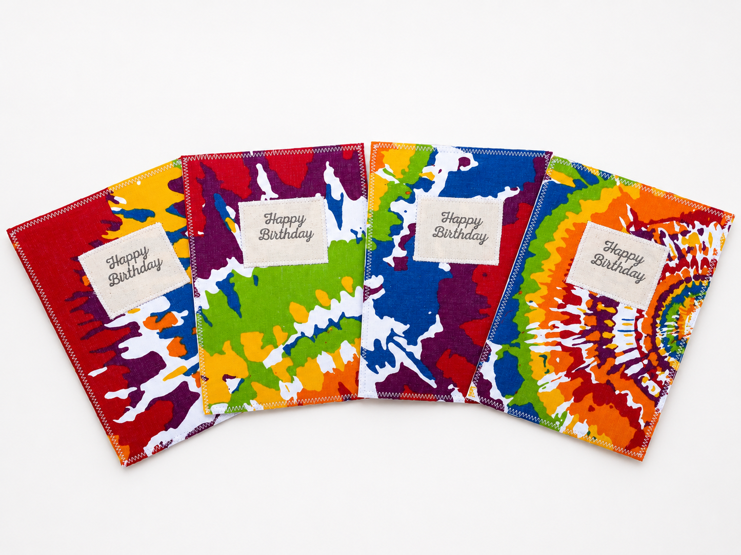 Tie Dye B Day Card Set (6)