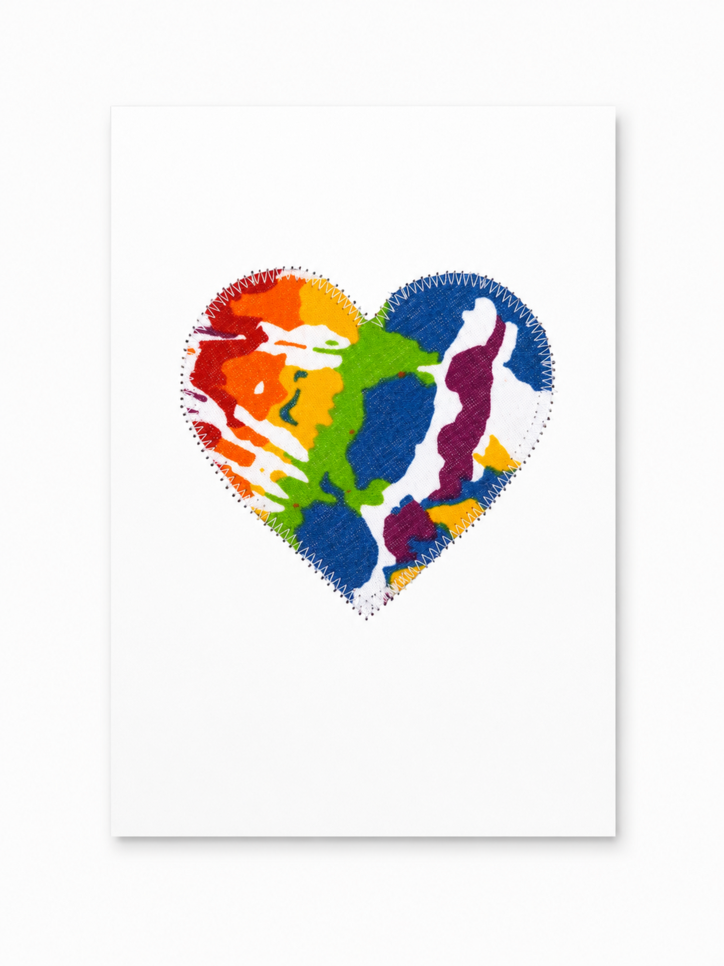 Tie Dye Heart Card Set (6)